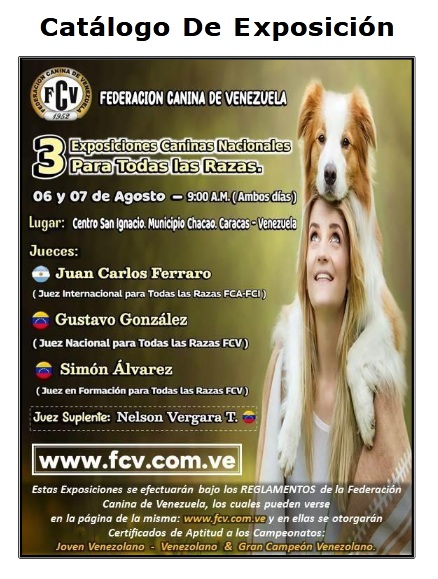 En este momento estás viendo Catalogo Digital Exposiciones Caninas FCV – Agosto 2022.