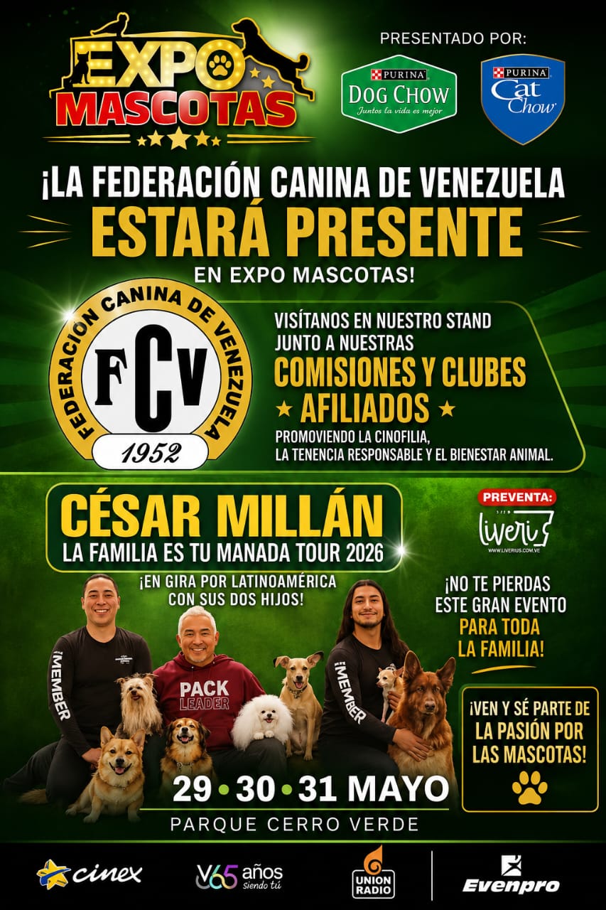 En este momento estás viendo ¡La pasión por la cinofília se cita en la Expo Mascotas! 🐾🇻🇪
