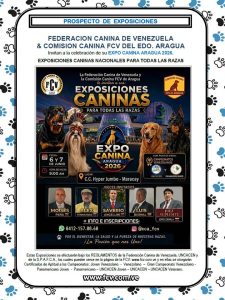 Lee más sobre el artículo 🔊 PROSPECTO DE EXPOSICIONES – Expo Canina Aragua 2026 🐶🐾….